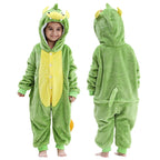 MICHLEY Carnaval Capybara Flannel Blanket Sleepers Onesie Hooded Children Costume Clothes Jumpsuit Sleepwear For Boys Girls