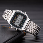 Stainless Steel LED Digital Watches for Men Gold Sliver Luxury Electronic Watch Fashion Business Mens Watch Relogios Masculino