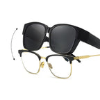 Fit Over Polarized UV400 Sunglasses for Prescription Glasses