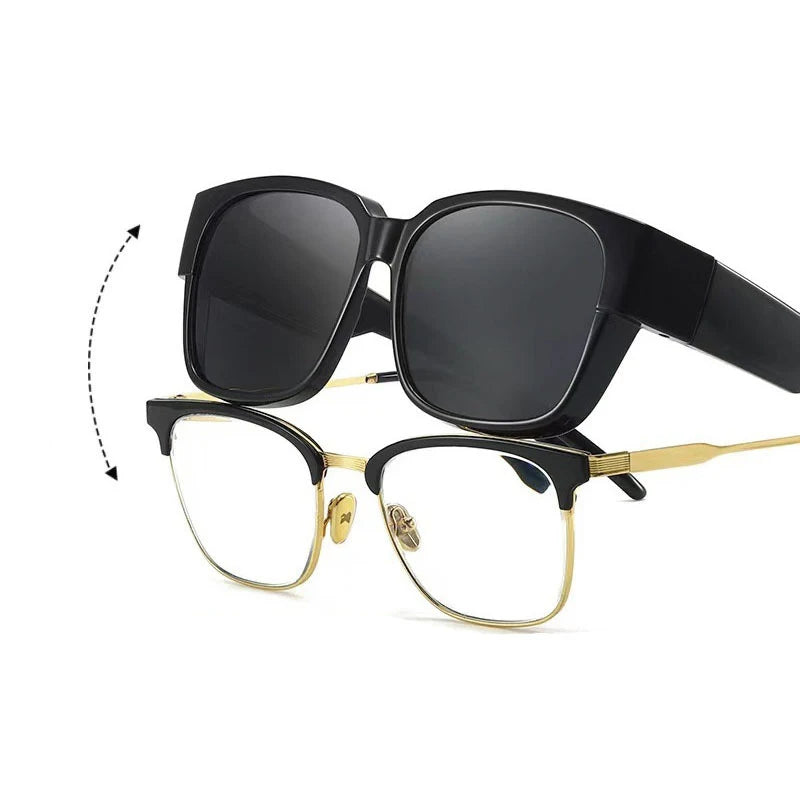 Fit Over Polarized UV400 Sunglasses for Prescription Glasses