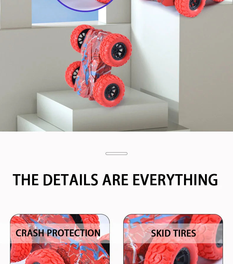 Double-Sided Inertia Off-Road Stunt Toy Car for Kids
