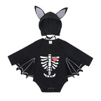 Baby's First Halloween Costume Black Bat Romper Jumpsuit Infant Boys Girls Purim Party Carnival Fancy Dress Cosplay Long Short
