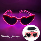 1 pcs Punk Glasses Men Women Costumes Sunglasses Luminous Led Sunglasses Boys Girls Eyewear Halloween Christmas Decor Sunglasses