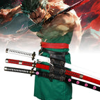40incn Roronoa Zoro Katana Ninja Knife Sword Anime Cosplay Costume Zoro Real Size Japanese Katana Original Samurai Sabre Gift