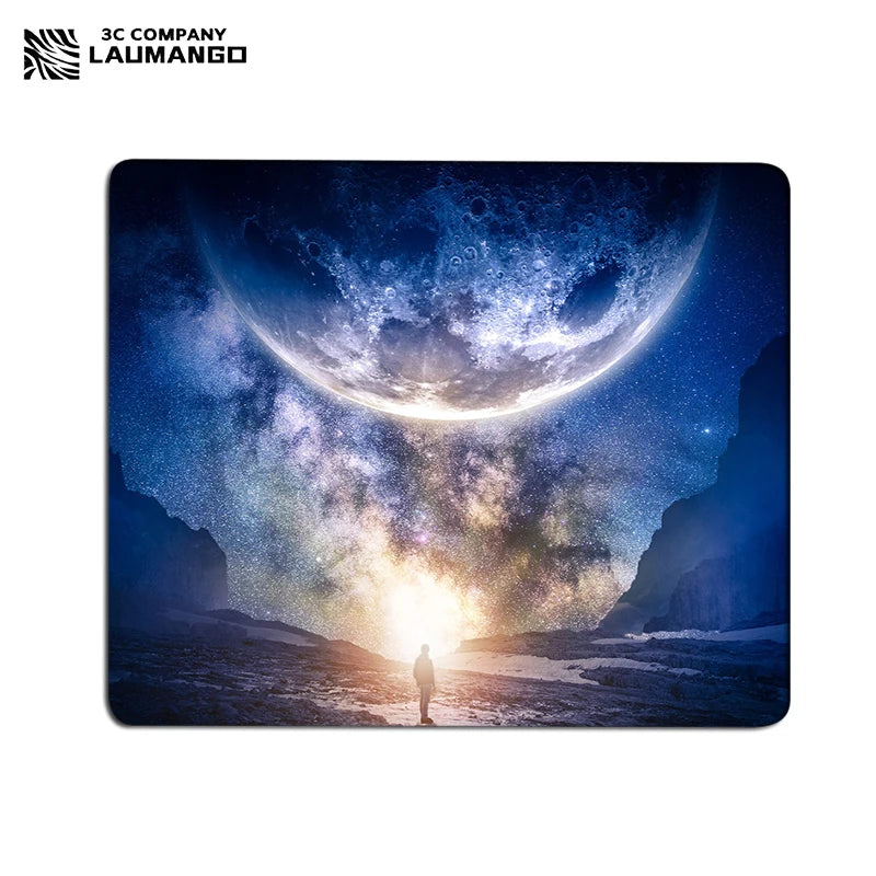 Galaxy Small Gaming Mouse Pad Deskmat Rubber Mat non-slip Anime Mousepad Pc Accessories Desk Protector Kawaii Cute Keyboard Pads