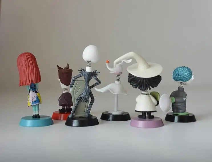 Nightmare Before Christmas Jack Jack Skellington / Freddy Krueger Bobble Head Doll PVC Action Figure Collection Toy