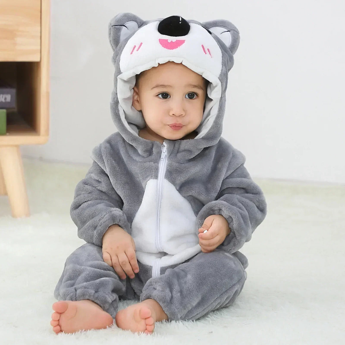 Baby Rompers Winter Kigurumi Lion Costume For Girls Boys Toddler Animal Jumpsuit Infant Clothes Pyjamas Kids Overalls Ropa Bebes