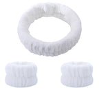 Face Wash Headband & Absorbent Wristband Spa Set