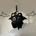 Cute Black Cat Plush Keychain Kawaii Bag Charm