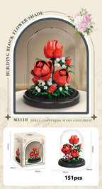 Eternal Flower Bouquet Bonsai Micro Building Blocks Set