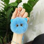 Blush Cat Ball Plush Keychain Cute Cat Bag Charm