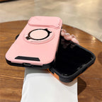 Rotating Flip Full Lens Protection Magnetic Stand Phone Case For iPhone 17 18 Pro Max Air Dual Layer Protection Armor Back Cover