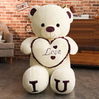 Birthday Gift 80/100Cm Big LOVE Plush Toy Bear Giant Stuffed Animals Kawaii Large Soft Pillow Dolls Grilfriend Girls Wife Room