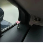 Dainty Roses Car Center Console Window Ornament, mini Cute Car Accessories, Ladies Car Personality Beautiful Interior Ornaments
