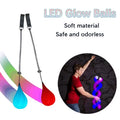 LED Juggling Ball with Rainbow and Strobe Effects  Safe and Soft for All Skill Levels Soft Rainbow Fade High Strobe Light-Up Toy