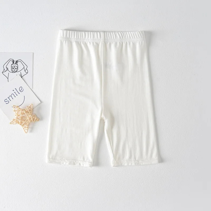 Girls' Five Point Leggings Summer Thin Modal Shorts Baby Cycling Pants 4-11Y