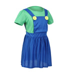Cartoon Game Dress Fun Holiday Cosplay Jumpsuit Brother Mask Set Halloween Party Performance Costume