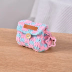 Cute Crochet Mini Coin Bag Keychain Storage Charm