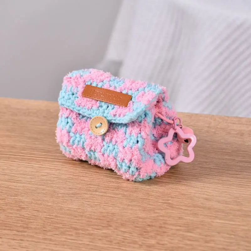 Cute Crochet Mini Coin Bag Keychain Storage Charm