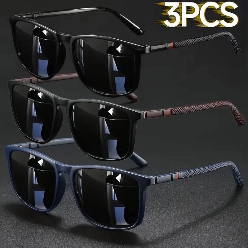 Luxury Vintage Square Polarized UV400 Sunglasses for Men & Women