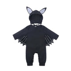 Baby's First Halloween Costume Black Bat Romper Jumpsuit Infant Boys Girls Purim Party Carnival Fancy Dress Cosplay Long Short