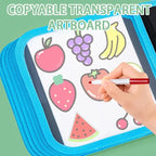 Erasable Reusable Doodle Book Drawing Pad with 12 Watercolor Pens