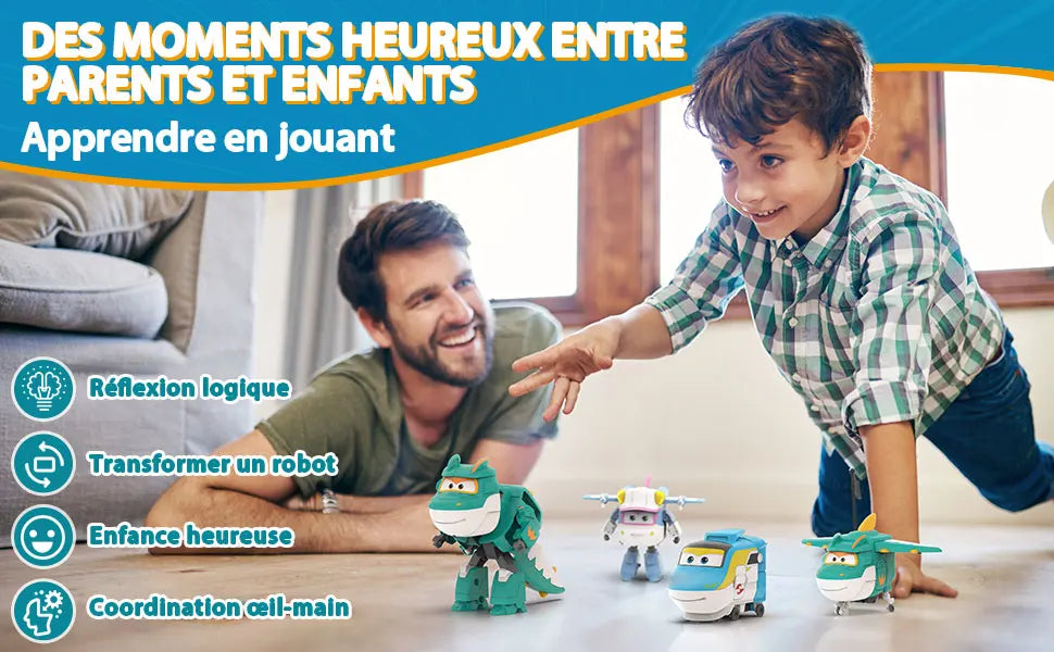 Transforming Airplane Toy Set