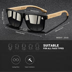 Vintage Square Polarized UV400 Sunglasses for Men & Women