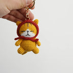 Exquisite Kitten Crochet Keychain Cute Cat Bag Charm