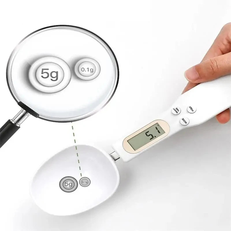 LCD Digital Measuring Spoon – Electronic Kitchen Scale for Baking & Coffee