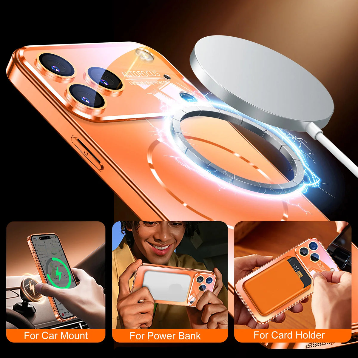 Matte AG Nano Hard Back Phone Case For iPhone 18 Pro 17 16 15 14 Pro Max Air Magnetic For Magsafe Wireless Charging Coque