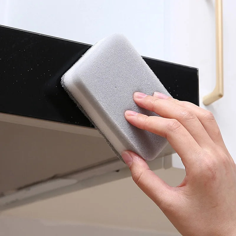 5/30PCS Home Double-sided Sponge Wipe Gray Dirt-resistant Scouring Pad Kitchen Stain Sponge Wipe Professional Cleaning Supplies