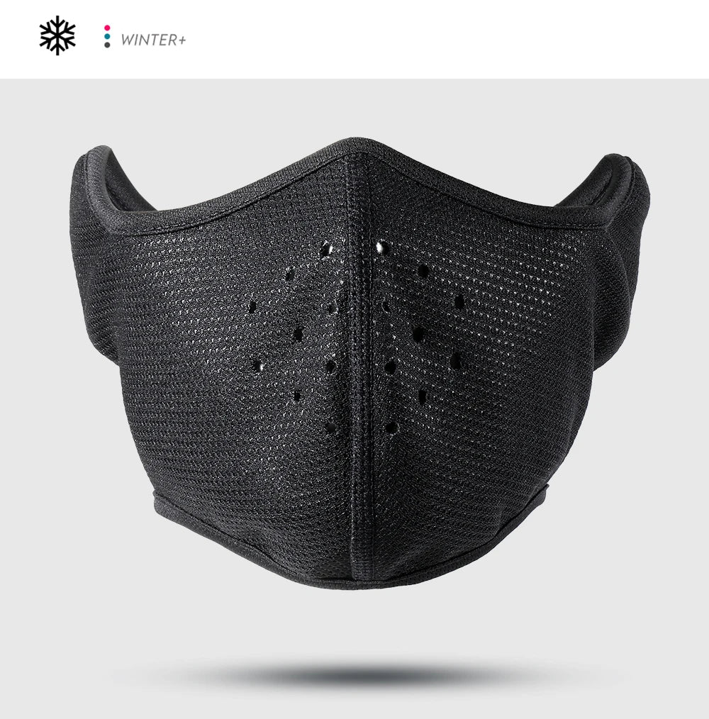 Outdoor face mask, cycling antifreeze head cover, winter skiing face protection, warm ear mask, fleece windproof face mask