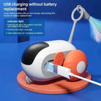 Smart Car Cat Toy Interactive Cat Toy Ball Automatic Rolling Remote Control Toy Car Indoor Cat Accessories Pet Kitten Supplies