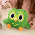 Kawaii Green Owl Plush Toy – Soft Cartoon Stuffed Animal