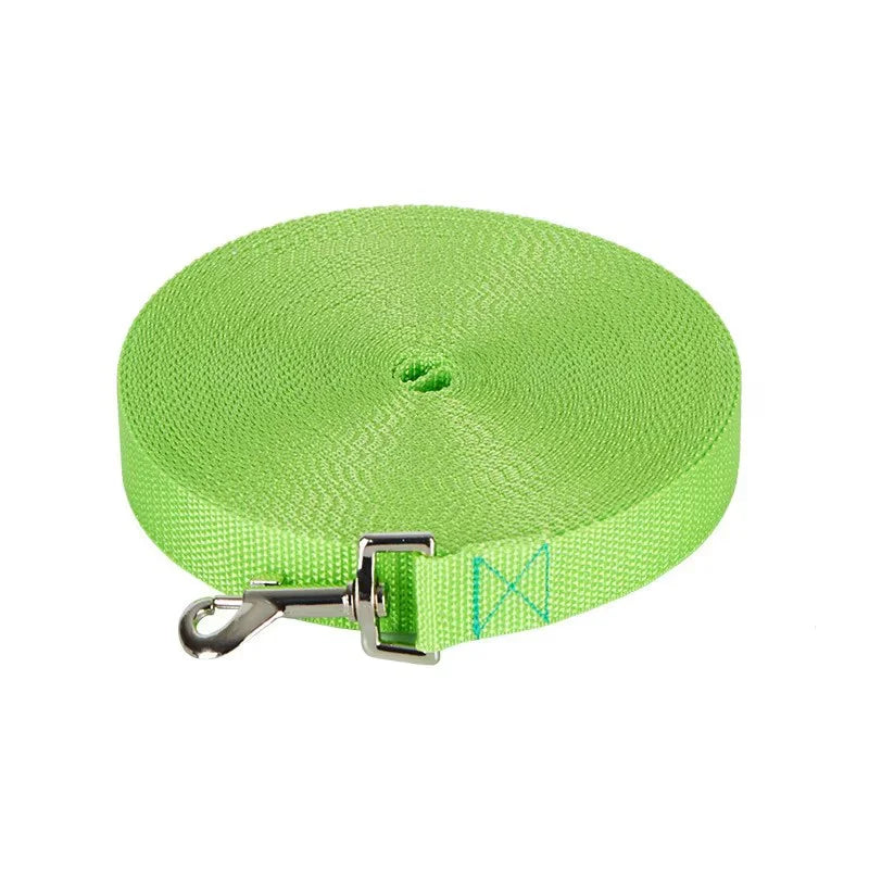Nylon Extra Long Pet Leash Durable Dog Lead For Dog Recall Training Extended Length Anti Tangle Heavy Duty Pet Leash Outdoor