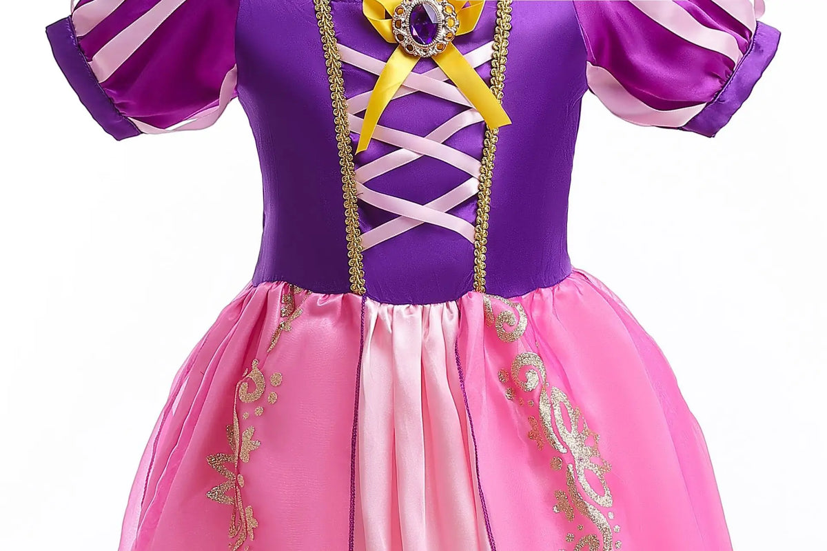 Girls Princess Costume Dress – Disney Inspired Cinderella, Snow White & Rapunzel