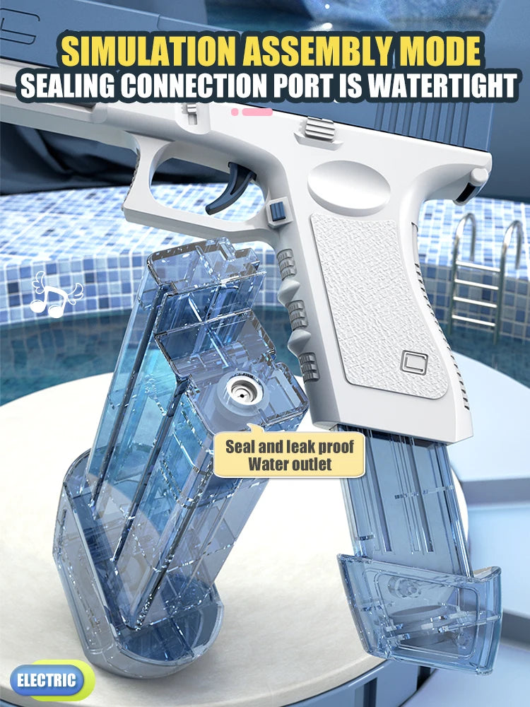 Electric Automatic Rechargeable Water Gun for Kids Outdoor Play
