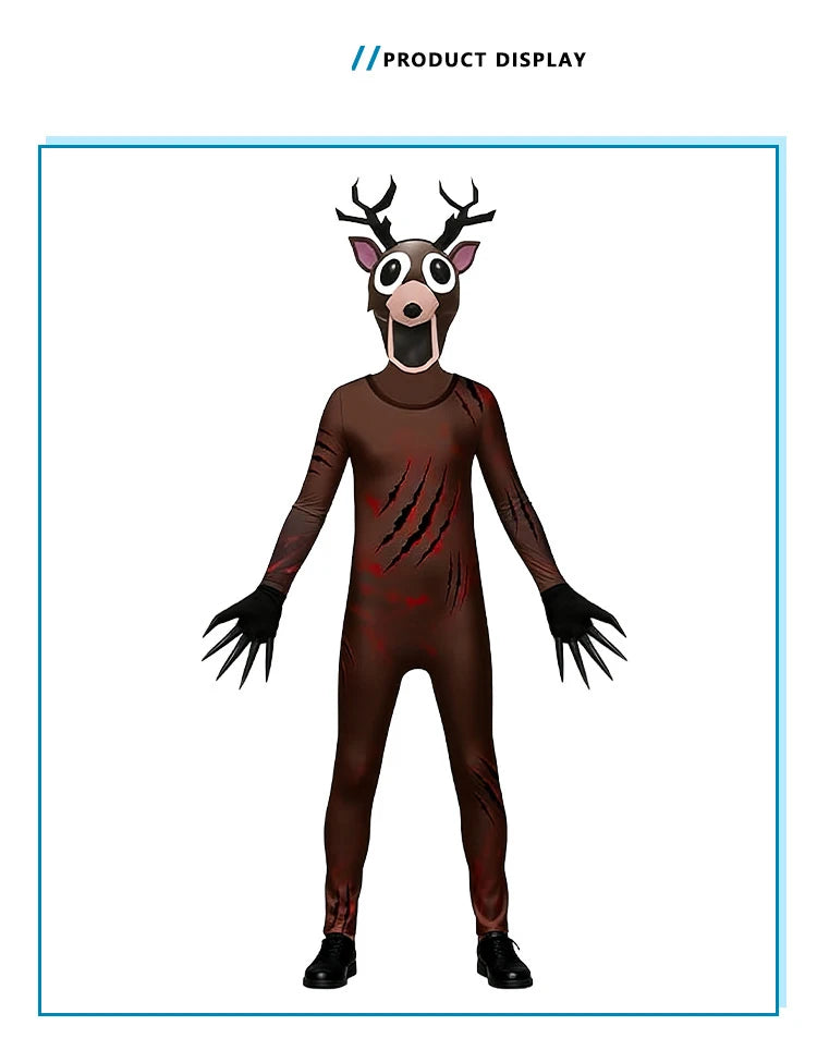 Kids Deer Owl Cosplay Costume Jumpsuit – Animal Outfit