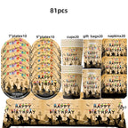 Horror Movie Stranger Theme Birthday Party Decoration Tableware Tablecloth Cup Plate Napkin Baby Shower Party Favors Supplies