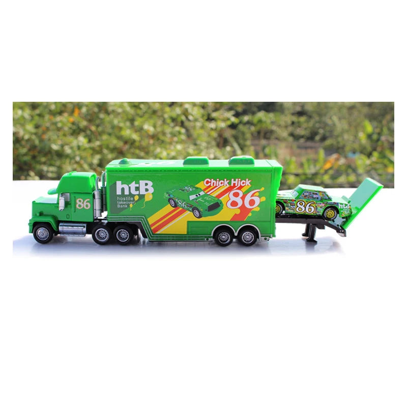 Cars 2 Mack Truck Pixar Racing Car Lightning McQueen Jackson Storm Car 3 Truck Set Metal Toy Model Car Gift For Kids Gift