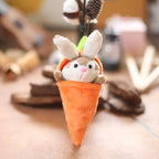 Rabbit Carrot Plush Pendant Detachable Rabbit Carrot Pendant