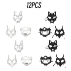 Halloween Carnival Party Mask Anime Dragon God Skeleton Half Face Masks Bone Skull Animals Mask Cosplay Dance Prom Costume Props