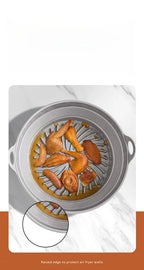 Foldable Air Fryer Silicone Liner Reusable Air Fryer Silicone Baking Tray Food Grade Silicone Air Fryer Mat