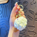 Cute Crochet Ice Cream Keychain Cone Bag Charm