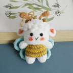 Funny Sheep Crochet Keychain Cute Animal Bag Charm