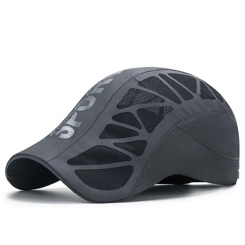 Quick Dry Mesh Flat Ivy Cap for Golf Driving and Outdoor Comfort