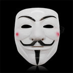 1pc Halloween Face Mask Black White V For Vendetta Hackers Cos Mask Halloween Cosplay Party Diy Masks Anime Anonymous Headwear