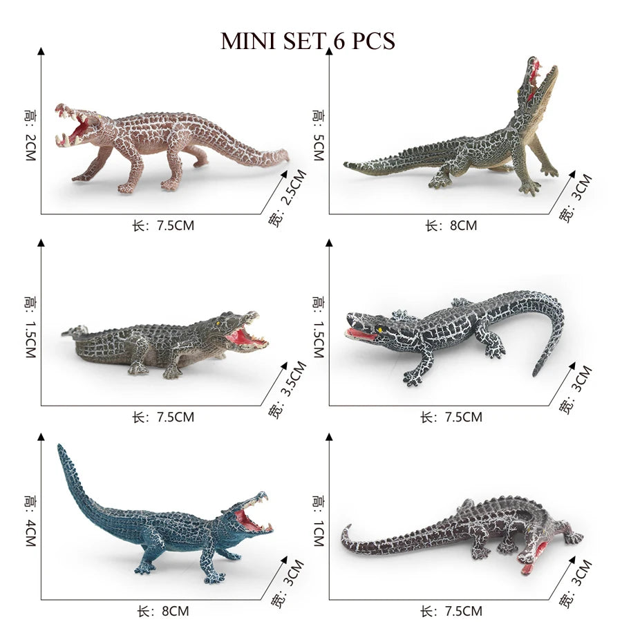Mini Farm & Wildlife Animal Figurine Set