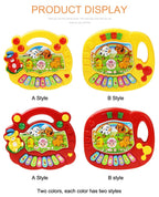 Kids Cartoon Piano Keyboard with Animal Sounds & Flashing Lights